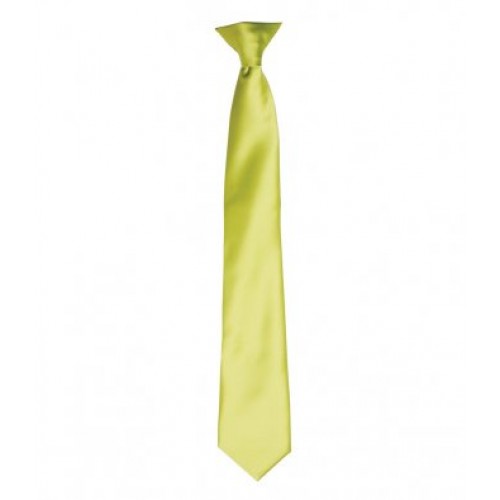 PR755 - Satin Fashion Clip Tie | LIME