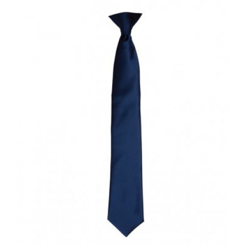 PR755 - Satin Fashion Clip Tie | NAVY