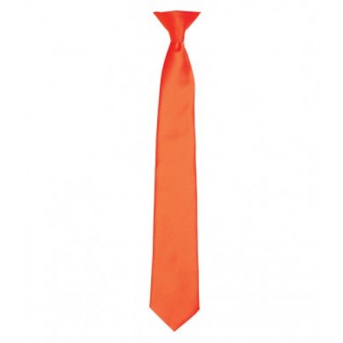 PR755 - Satin Fashion Clip Tie | ORANGE