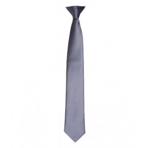 PR755 - Satin Fashion Clip Tie | STEEL