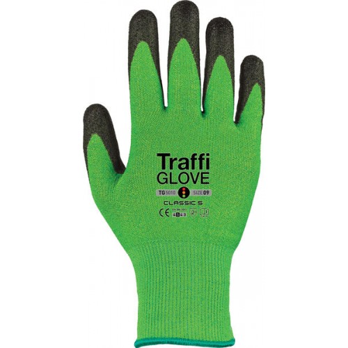 TraffiGlove Classic 5 Green Gloves