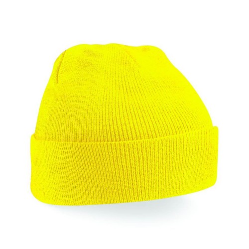 Acrylic Beanie Hat, Flou Yellow