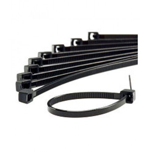 CABLET375 - 375mm Cable Ties in Black Pk100