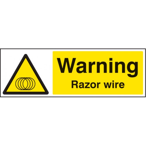 Warning Razor Wire