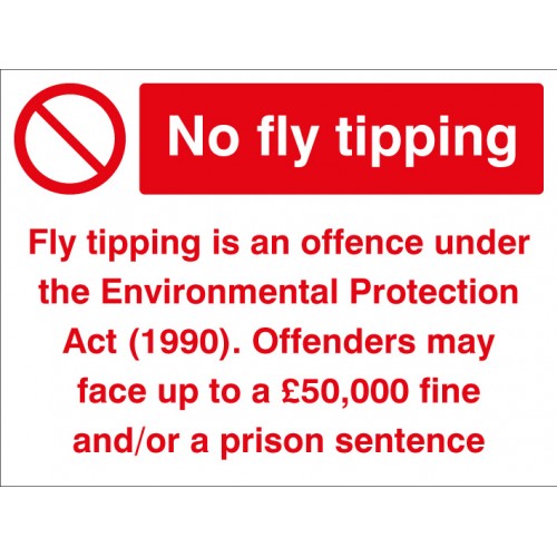 No Fly Tipping Offenders Will Be Prosecuted