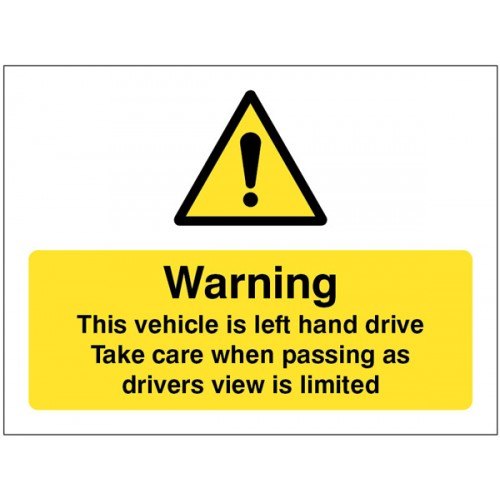This Vehicle Is Left-hand Drive, Take Care When Passing As Drivers View Is Limited