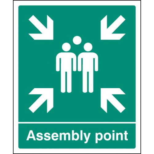 Assembly Point Self Adhesive Vinyl 600x200mm