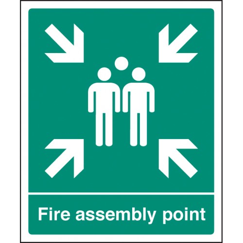 Fire Assembly Point Self Adhesive Vinyl 200x300mm
