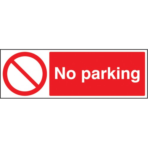 No Parking Rigid Plastic 150x200mm