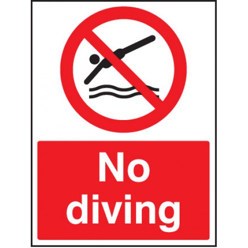 No Diving | 400x300mm |  Rigid Plastic