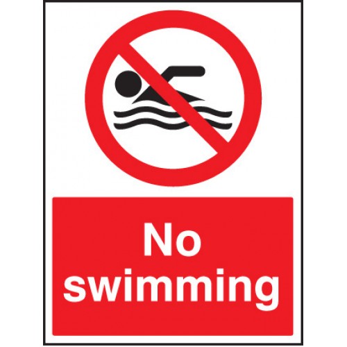 No Swimming | 400x300mm |  Rigid Plastic