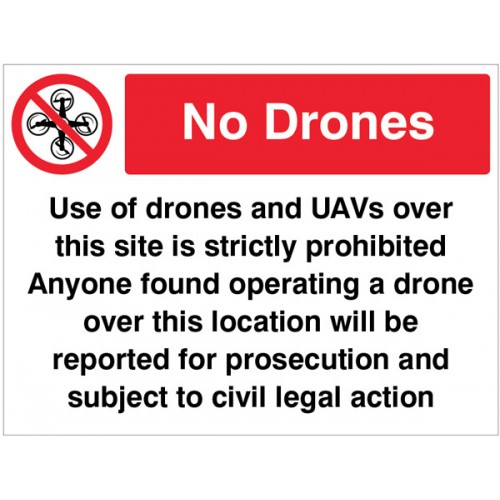 Drones Prohibited In This Area