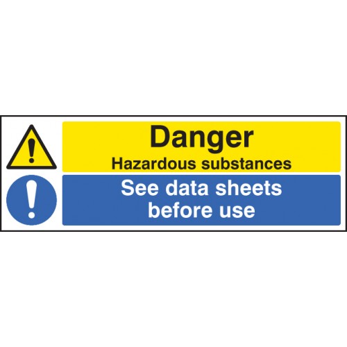 Danger Hazardous Substances See Data Sheets