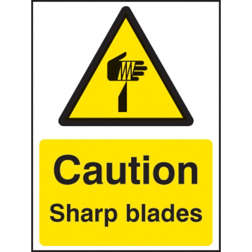 Caution Sharp Blades