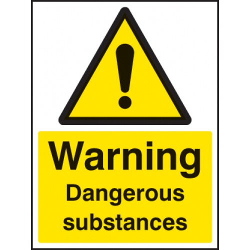 Dangerous Substances Self Adhesive Vinyl 150x200mm
