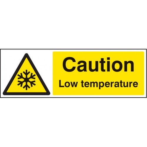 Caution Low Temperature Diabond 400x600mm