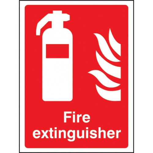 Fire Extinguisher Self Adhesive Vinyl 600x200mm