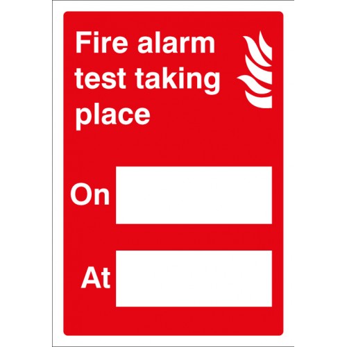 Fire Alarm Test Adapt-a-sign 215x310mm