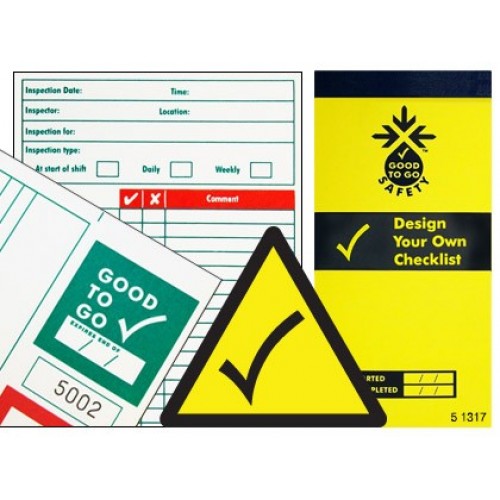 Good To Go Safety Blank Check Book
