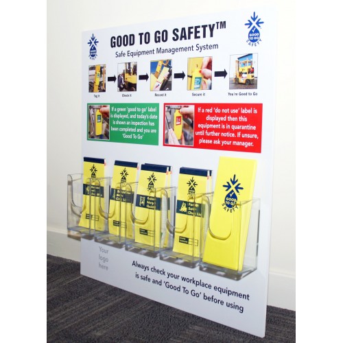 Good To Go Safety Information Station With 5 Dispensers (10mm Foamex, 700x750mm)