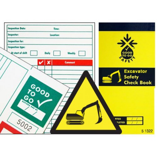 Good To Go Safety Excavator Check Book - 25 Inspections