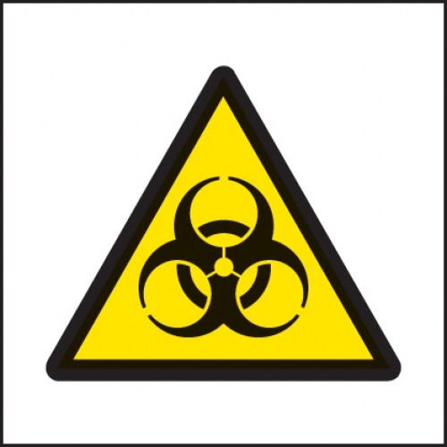 Biohazard Symbol 25x25mm Self Adhesive