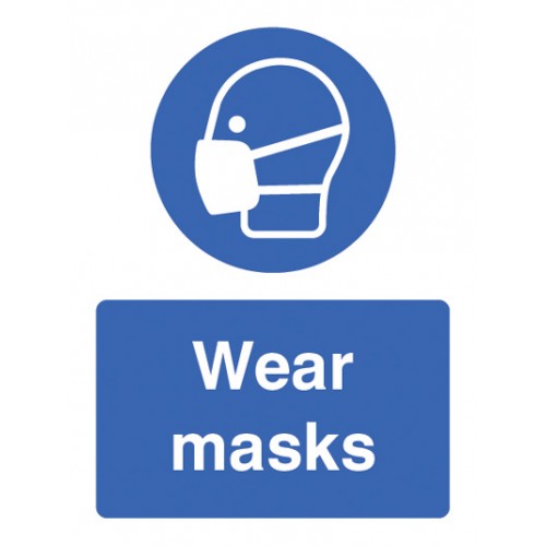 Wear Masks Rigid Plastic 600x200mm