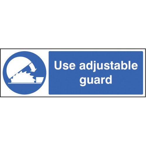 Use Adjustable Guards Rigid Plastic 150x200mm