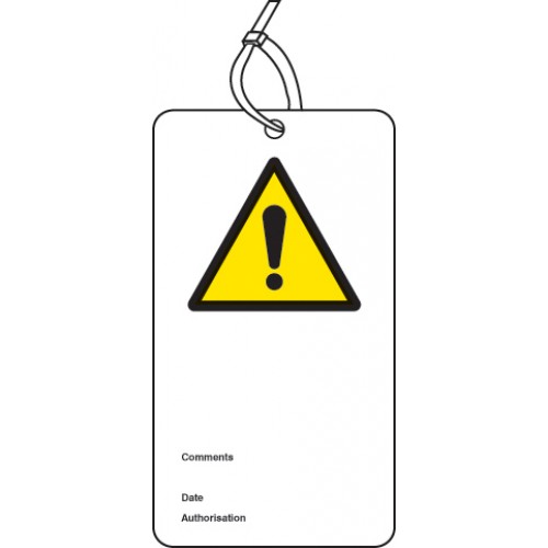 ! Double Sided Safety Tags (pack Of 10)