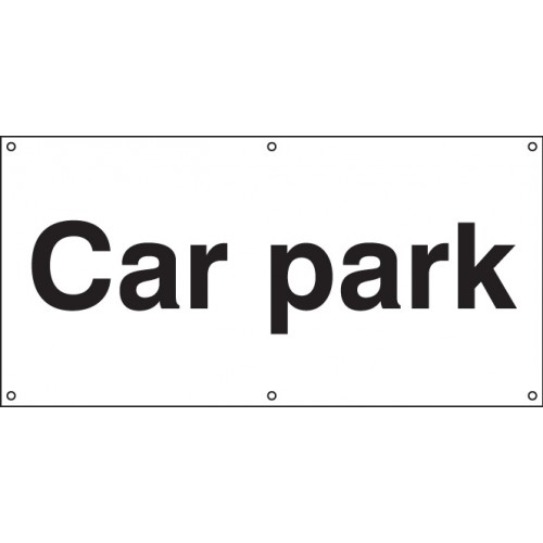 Car Park Banner C/w Eyelets