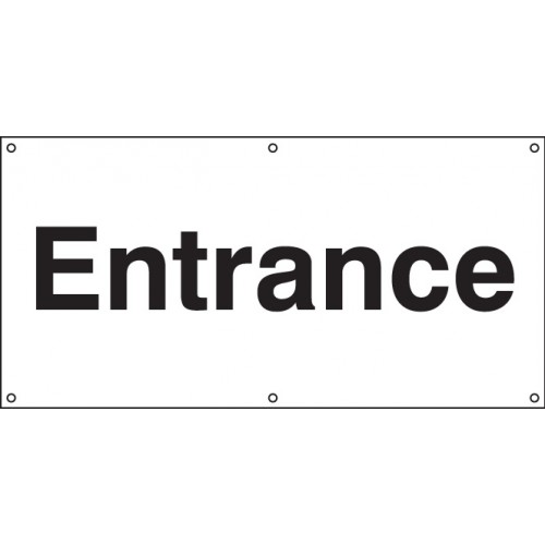 Entrance Banner C/w Eyelets | 1270x610mm |  Miscellaneous
