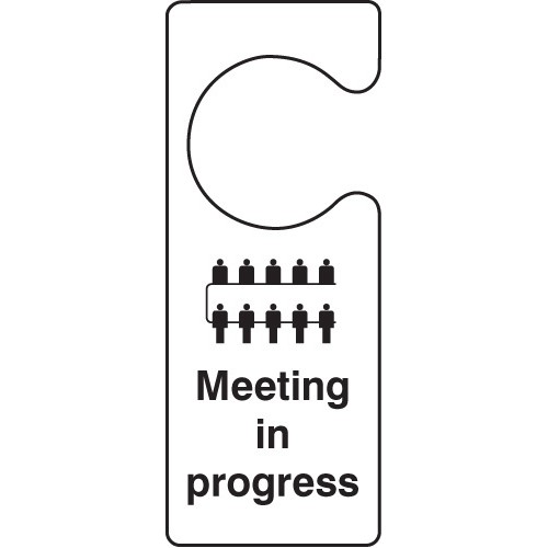 Meeting In Progress - Door Hanger