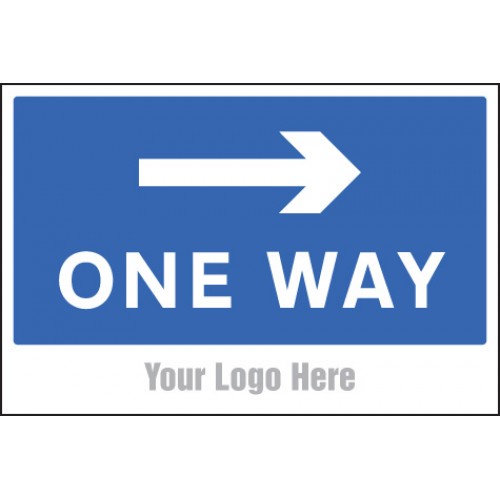One Way, Arrow Right, Site Saver Sign 600x400mm