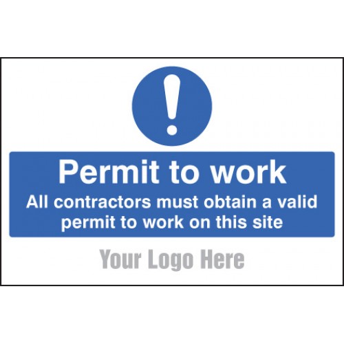 Permit To Work, Site Saver Sign 600x400mm