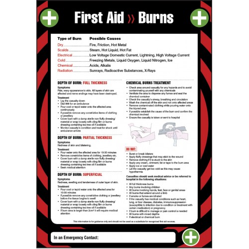 First Aid Burns 420x594mm Poster |  |  Miscellaneous