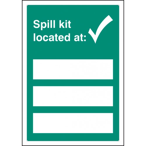 Spill Kit Located At Adapt-a-sign 215x310mm