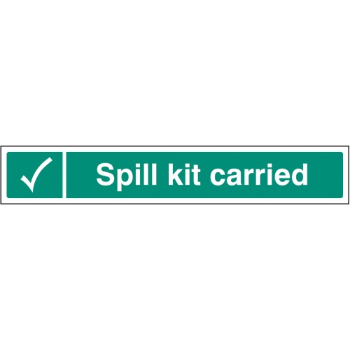 Spill Kit Carried (face Adhesive)