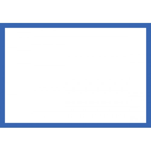 Blank Adapt-a-sign - Blue Border 215x310mm | 215x310mm |  Miscellaneous