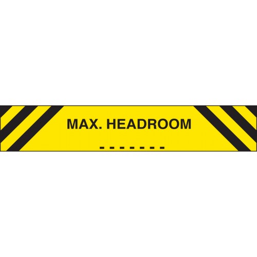 Max Headroom 1200x150mm Reflective Aluminium