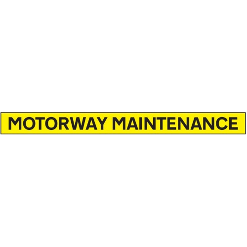 Motorway Maintenance - 1300x100mm Reflective Magnetic