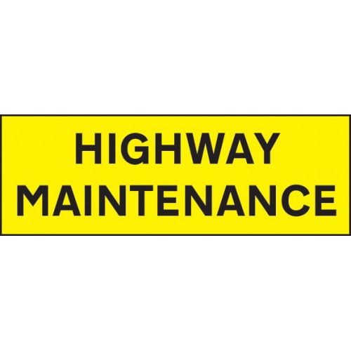 Highway Maintenance 800x275 Reflective SAV