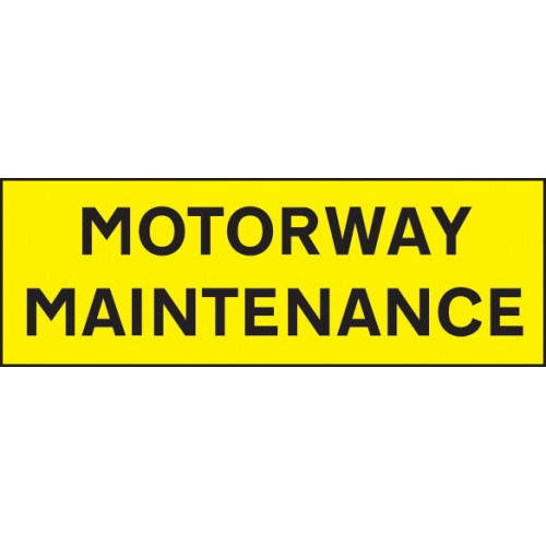 Motorway Maintenance 800x275 Reflective SAV