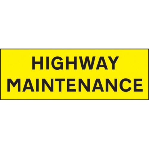 Highway Maintenance 800x275mm Reflective Magnetic
