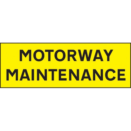 Motorway Maintenance 800x275mm Reflective Magnetic