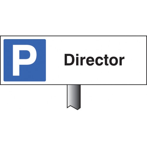 Parking Director Verge Sign 450x150mm (post 800mm)