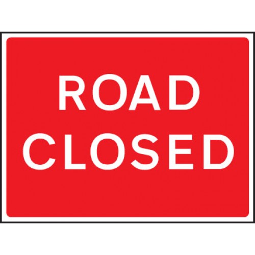 Road Closed Fold Up 1050x750mm Sign