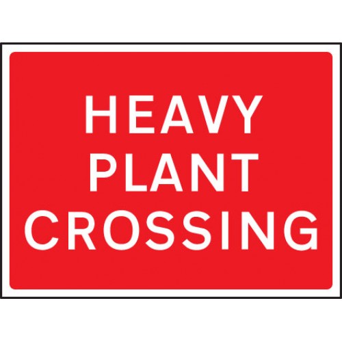 Heavy Plant Crossing 1050x750mm Class RA1 Zintec