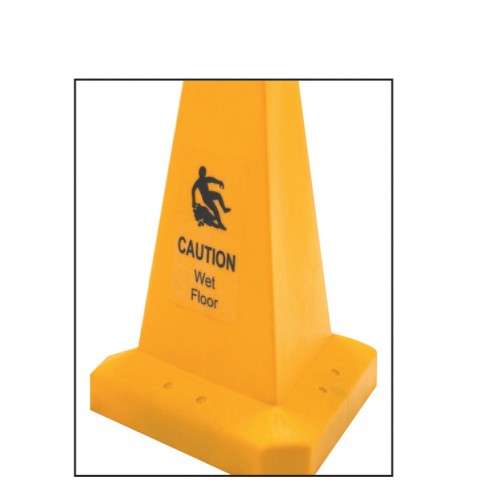 Caution Wet Floor Hazard Cone Triangular 500mm