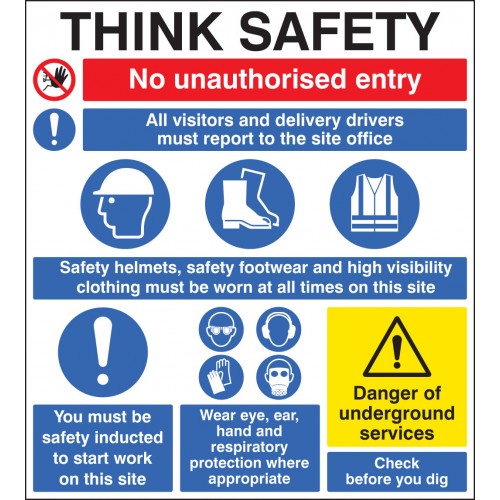 Site Safety Board 900x1000mm |  |  Miscellaneous
