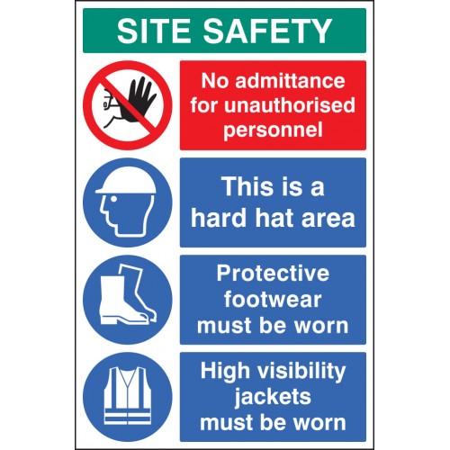 Site Safety Board 600x900mm |  |  Miscellaneous